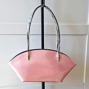 Beijo "Over the Moon" light pink with black trim.  NWT